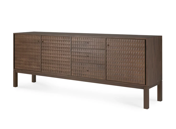 Zijkant Dressoir Teak Sono Light Brown Cupboard 15347 Ethnicraft