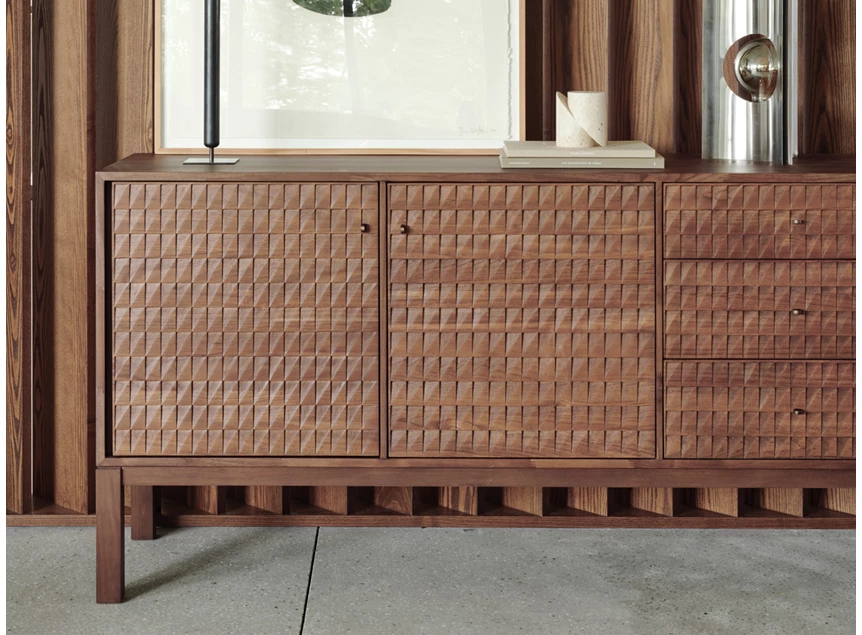 Inzoom Dressoir Teak Sono Light Brown Cupboard 15347 Ethnicraft