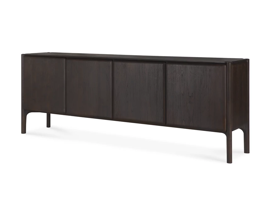 Zijkant Dressoir Teak Pi Dark Brown Sideboards 11573 Ethnicraft