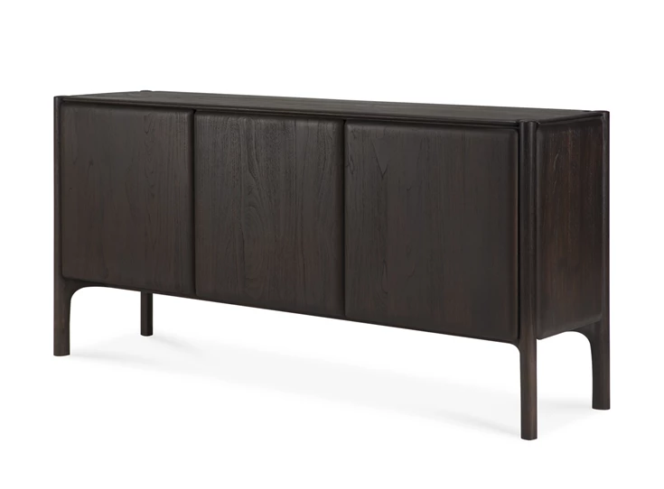 Zijkant Dressoir Teak Pi Dark Brown Sideboards 11572 Ethnicraft
