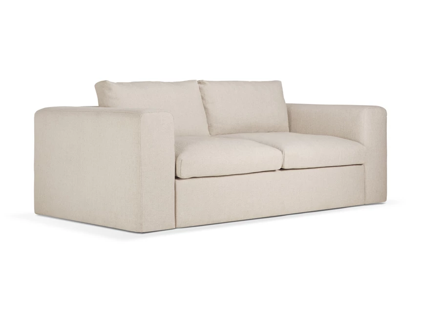 Zijkant Zitbank Mellow Sofa 2,5 seater Off White Eco fabric 20065 Ethnicraft