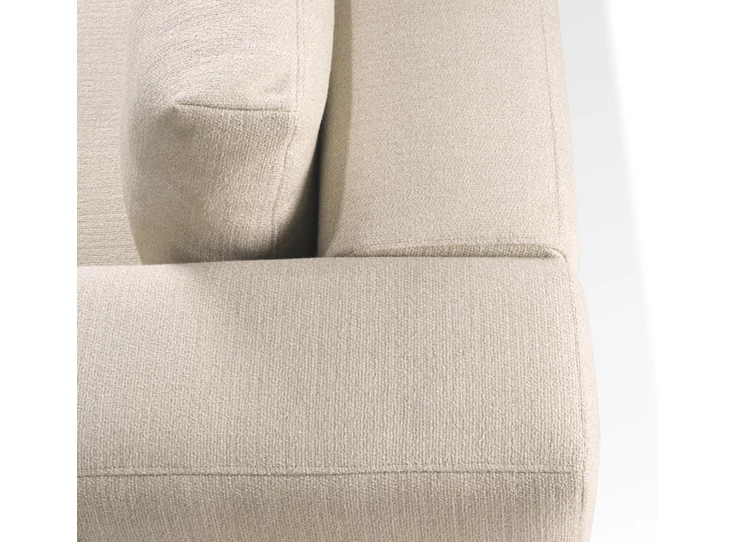 Bovenkant Zitbank Mellow Sofa 2,5 seater Off White Eco fabric 20065 Ethnicraft