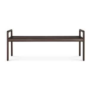 Bank Mahogany Jack Dark Brown Bench Frame 35117 Ethnicraft