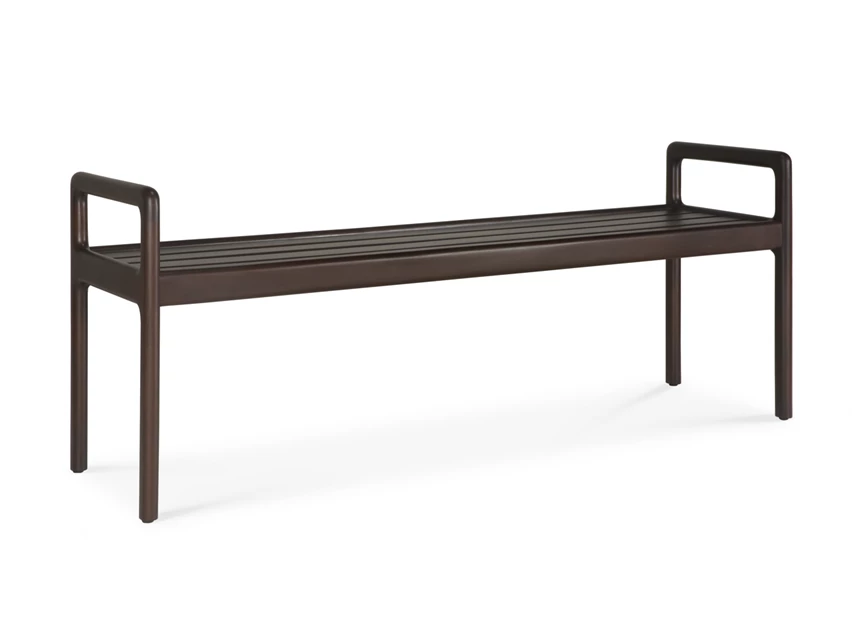 Zijkant Bank Mahogany Jack Dark Brown Bench Frame 35117 Ethnicraft