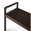 Bovenkant Bank Mahogany Jack Dark Brown Bench Frame 35117 Ethnicraft