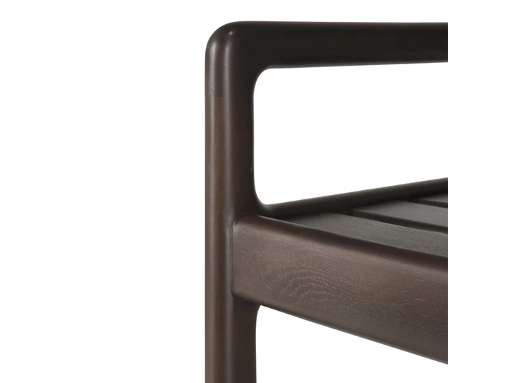 Detail Bank Mahogany Jack Dark Brown Bench Frame 35117 Ethnicraft