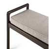 Bovenkant Bank Mahogany Jack Dark Brown Bench Ivory Fabric 35123 Ethnicraft
