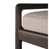 Detail Bank Mahogany Jack Dark Brown Bench Ivory Fabric 35123 Ethnicraft