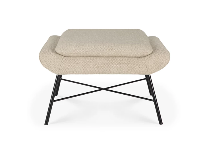 Voetenbank Barrow Footstool Off White Fabric 20179 Ethnicraft