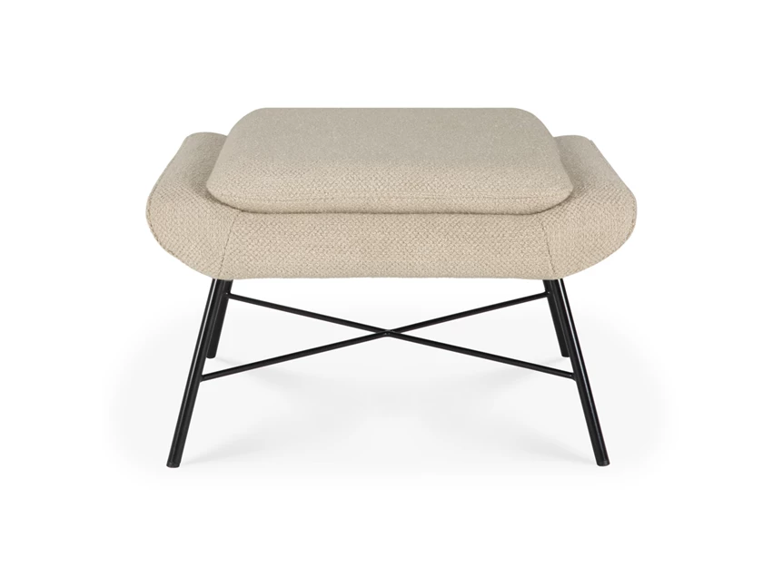 Voetenbank Barrow Footstool Off White Fabric 20179 Ethnicraft