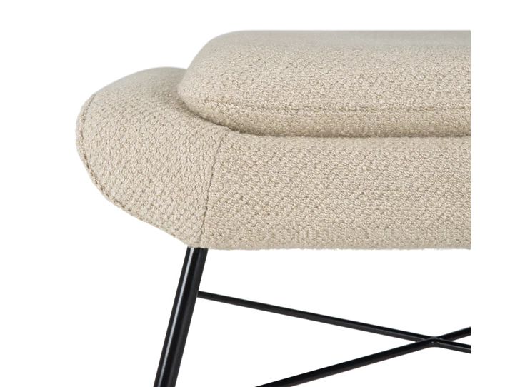 Detail Voetenbank Barrow Footstool Off White Fabric 20179 Ethnicraft