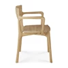 Zijkant Armstoel Oak Pi Dining Chair with armrest 51340 Ethnicraft