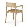 Achterkant Armstoel Oak Pi Dining Chair with armrest 51340 Ethnicraft