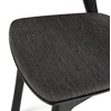 Zitting Armstoel Oak Bok Black Dining Chairs Soft Black Fabric 51485 Ethnicraft