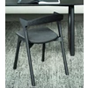 Sfeerfoto achterkant Armstoel Oak Bok Black Dining Chairs Soft Black Fabric 51485 Ethnicraft
