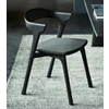 Sfeerfoto zijkant Armstoel Oak Bok Black Dining Chairs Soft Black Fabric 51485 Ethnicraft
