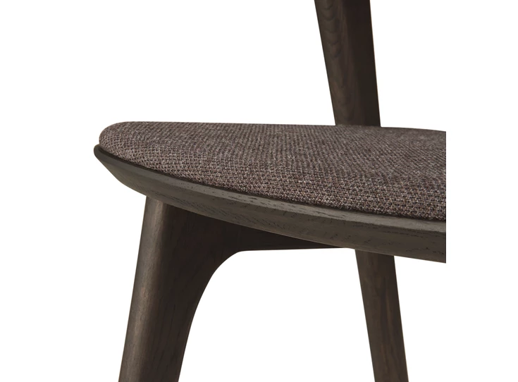 Zitvlak Armstoel Oak Bok Brown Dining Chairs Warm Brown Fabric 51484 Ethnicraft