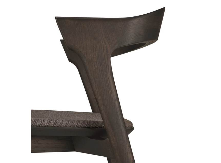 Zijde Armstoel Oak Bok Brown Dining Chairs Warm Brown Fabric 51484 Ethnicraft
