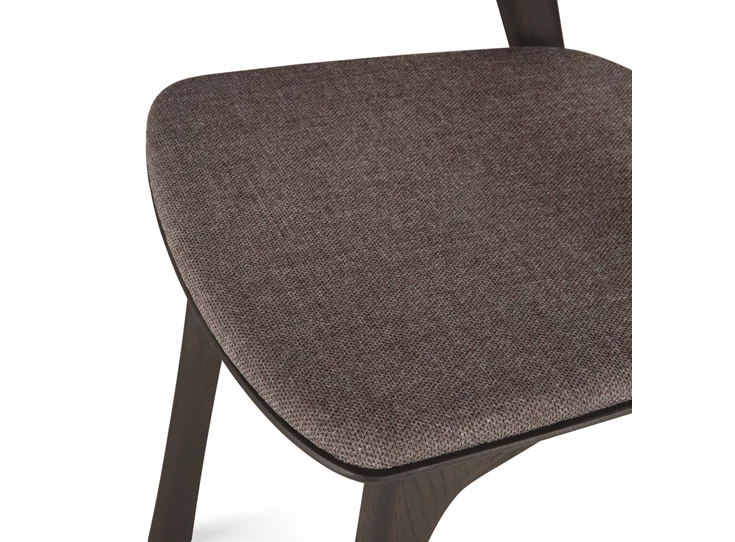 Zitting Armstoel Oak Bok Brown Dining Chairs Warm Brown Fabric 51484 Ethnicraft