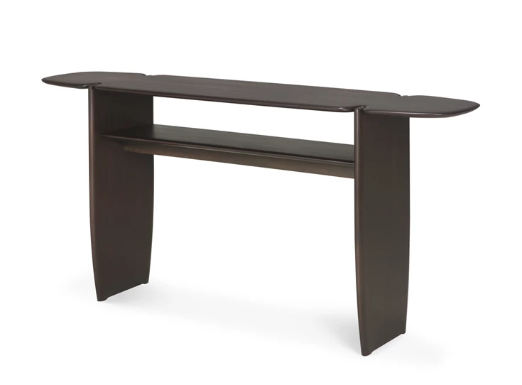 Zijkant Muurtafel Mahogany Pi Dark Brown Console 35060 Ethnicraft