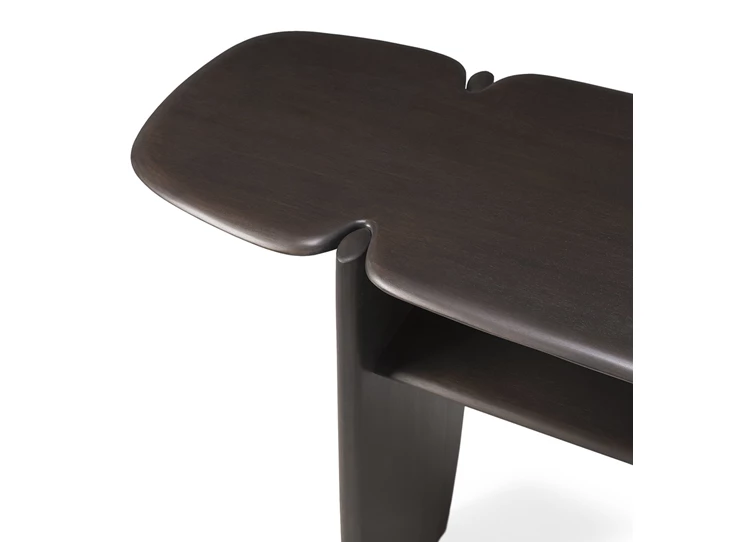 Zijde Muurtafel Mahogany Pi Dark Brown Console 35060 Ethnicraft