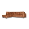 padova - paolo - corner sitting island left 212cm + 2,5 seater arm right - texas 16 caramel