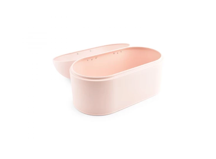 Broodtrommel- roze fresh- 33,5x18xh21,5cm- open