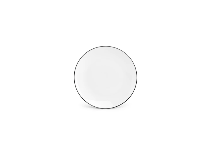 Coupe black rim basic white- plat bord- Ø20,5cm