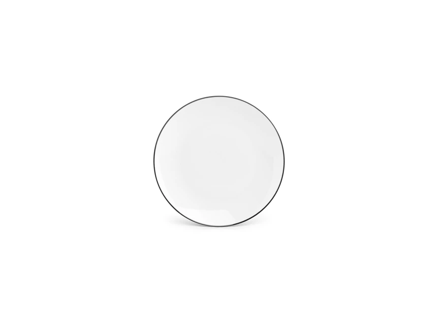 Coupe black rim basic white- plat bord- Ø20,5cm