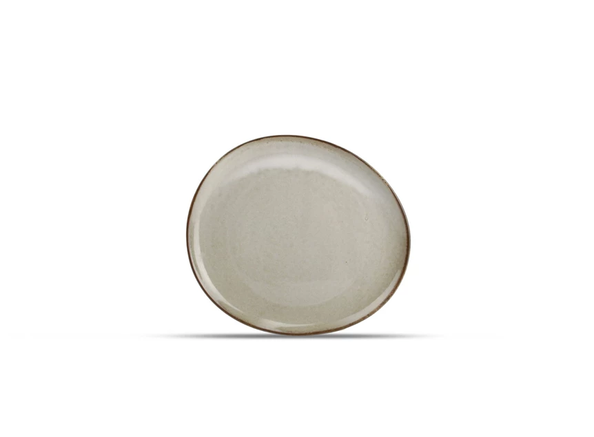 Ceres plat bord- grijs- 21x18,5xh2cm