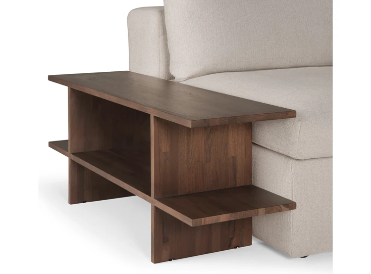 Aan salon Bijzettafel Teak Kabuki Brown Side Table 10789 Ethnicraft