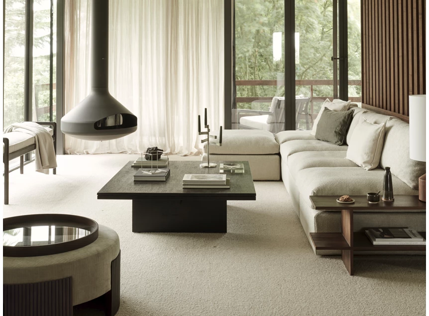 Sfeerfoto Bijzettafel Teak Kabuki Brown Side Table 10789 Ethnicraft