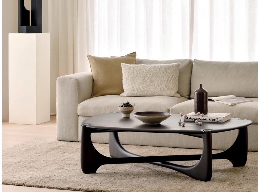 Sfeerfoto Salontafel Mahogany Pi Dark Brown Coffee Table 35145 Ethnicraft