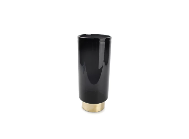 855001 Salt and Pepper S&P Vaas Manon Ø11,5cm H27,5cm Zwart/Goud