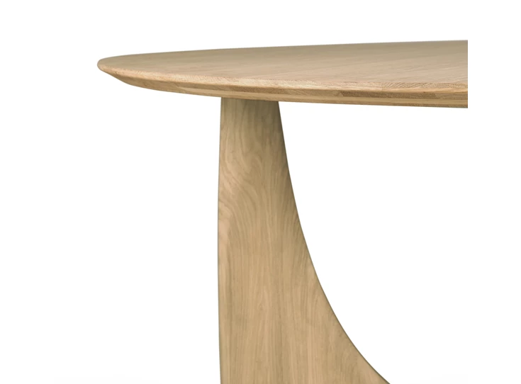 Bladrand Eettafel Oak Geometric Dining Table 53067 Ethnicraft