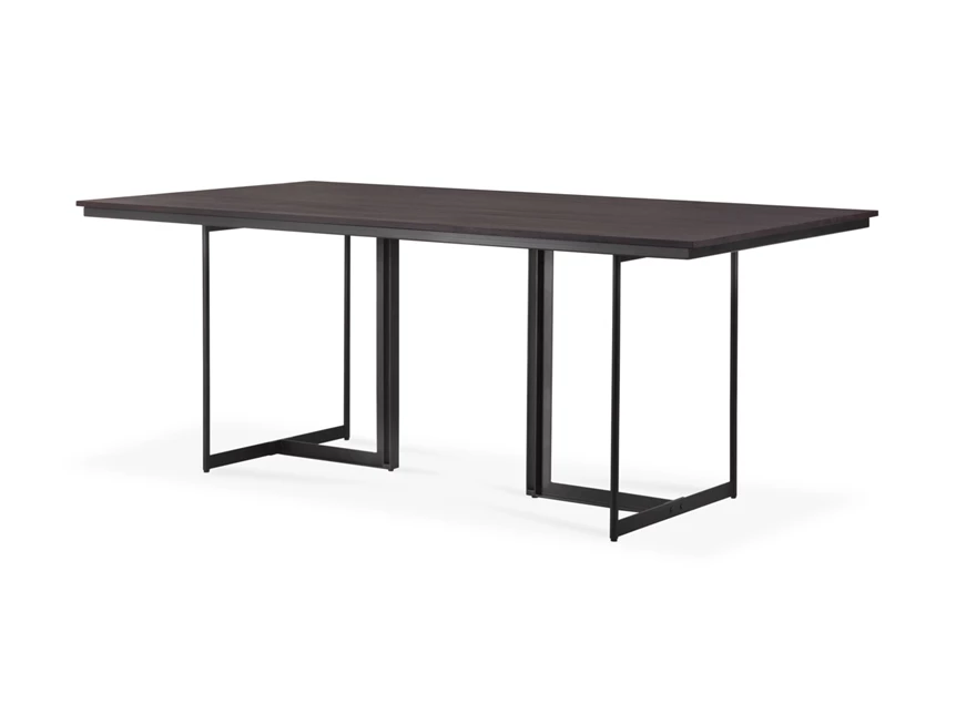 Zijkant Eettafel Teak Tacet Dark Brown Dining Table 10703 Ethnicraft