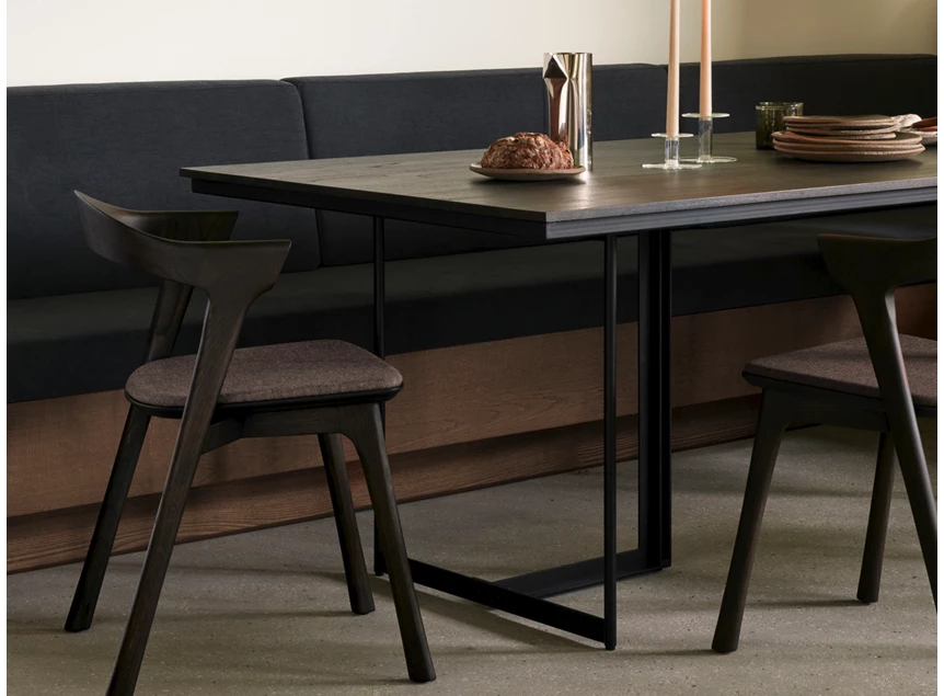 Sfeerfoto Eettafel Teak Tacet Dark Brown Dining Table 10703 Ethnicraft