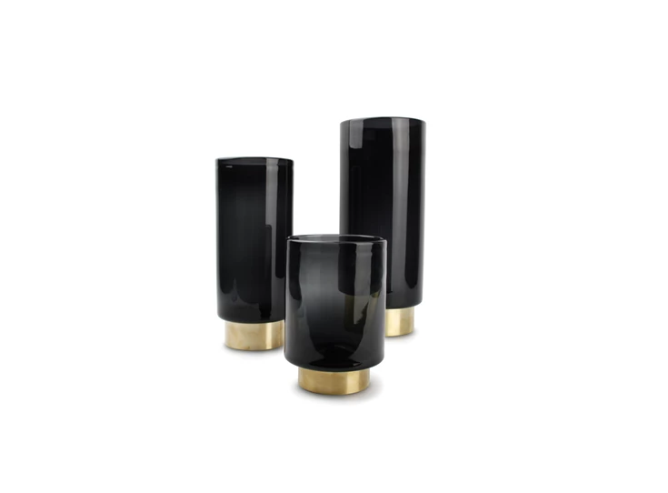855000 Salt and Pepper S&P Vaas Manon Ø14,5cm H35cm Zwart/Goud Collectie