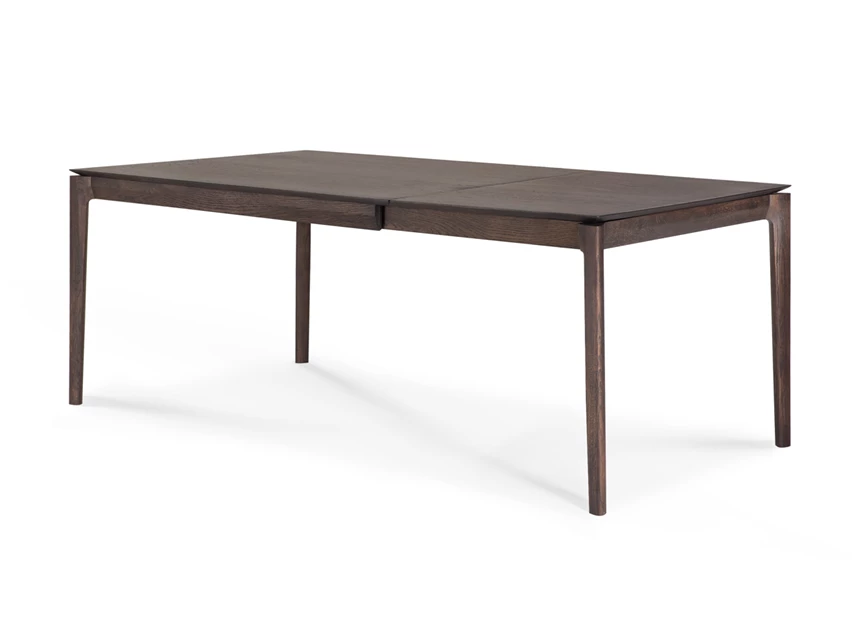 Zijkant open Verlengbare tafel Oak Bok Brown Extendable Dining Table 51553 Ethnicraft