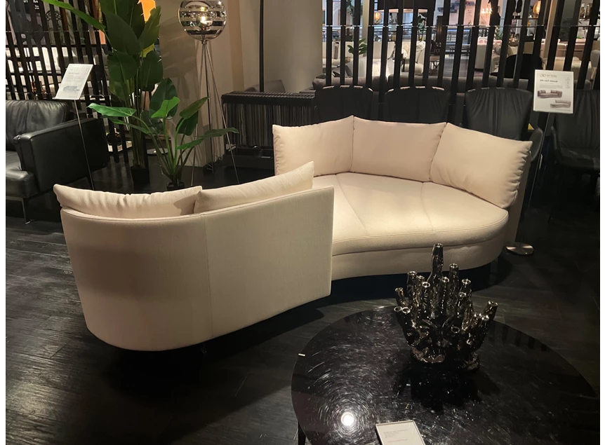 Verstelbare rugleuningen Salon Island DS-167 stof Arco PG20 Snow De Sede