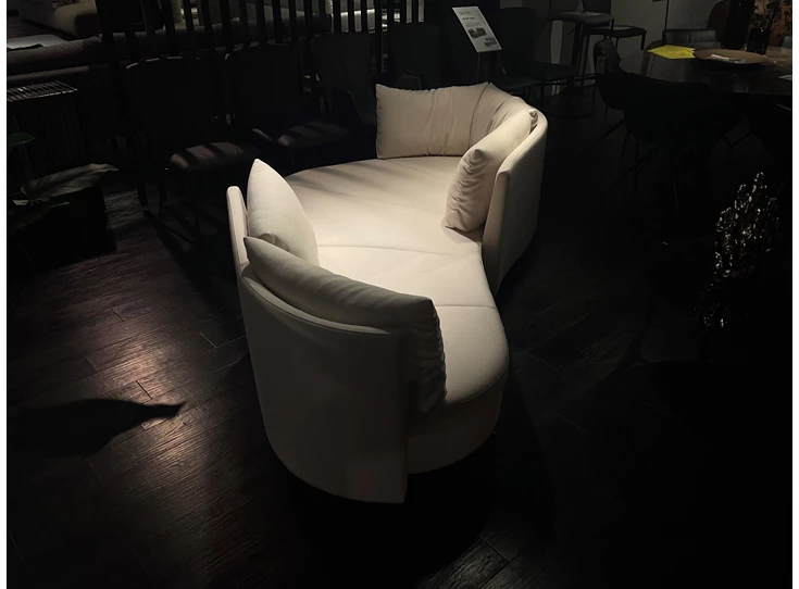 Zijkant Salon Island DS-167 stof Arco PG20 Snow De Sede