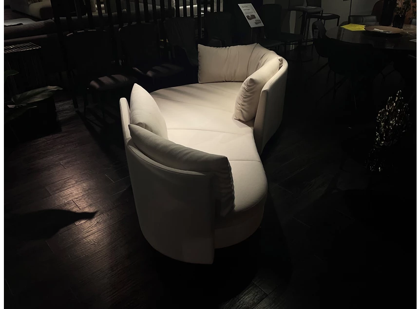 Zijkant Salon Island DS-167 stof Arco PG20 Snow De Sede