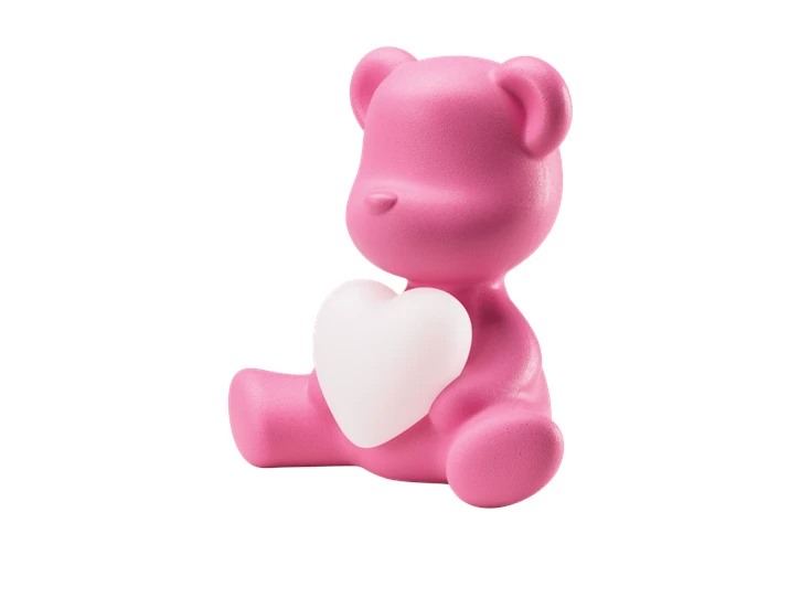 Zijkant Tafellamp Teddy Love XS Bright Pink 25005BP Qeeboo