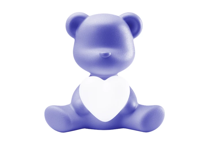 Licht aan Tafellamp Teddy Love XS Blue Violet 25005BV Qeeboo