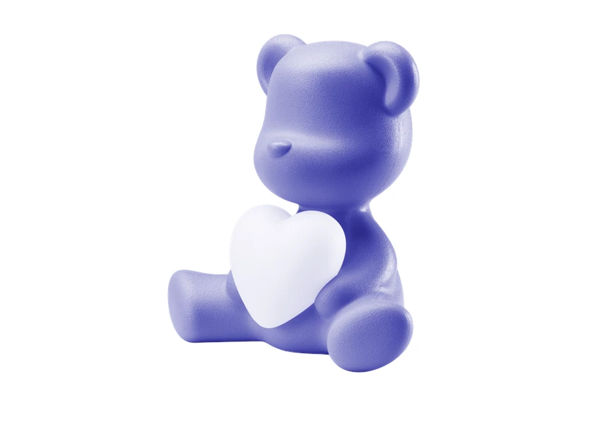 Zijkant Tafellamp Teddy Love XS Blue Violet 25005BV Qeeboo