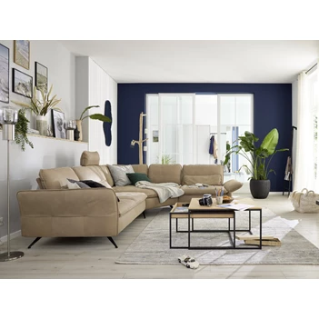 Hoeksalon MR 2340 leder zandkleur Musterring