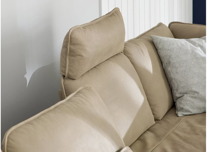 Diepteverstelling Hoeksalon MR 2340 leder zandkleur Musterring