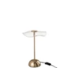 Tafellamp led bloem- metaal/plastiek- goud- smal