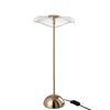 Tafellamp led bloem- metaal/plastiek- goud- large