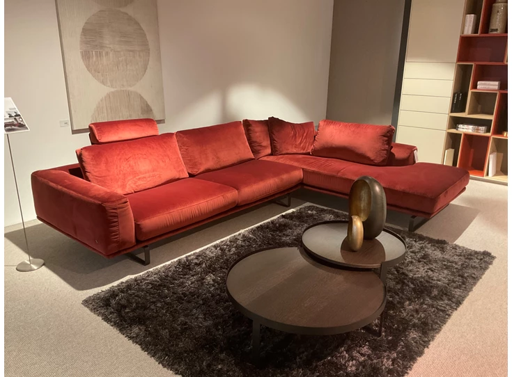 Salon Tempo Brick Red Natuzzi Italia